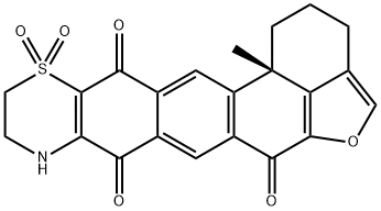 1H,6H-Furo[4',3',2':8,9]phenanthro[2,3-g][1,4]benzothiazine-6,8,13(9H,14bH)-trione, 2,3,10,11-tetrahydro-14b-methyl-, 12,12-dioxide, (+)-|