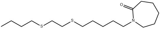 1-(5-((2-(Butylthio)ethyl)thio)pentyl)azepan-2-one|