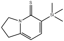 6-(Trimethylsilyl)-2,3-dihydroindolizine-5(1H)-thione Structure