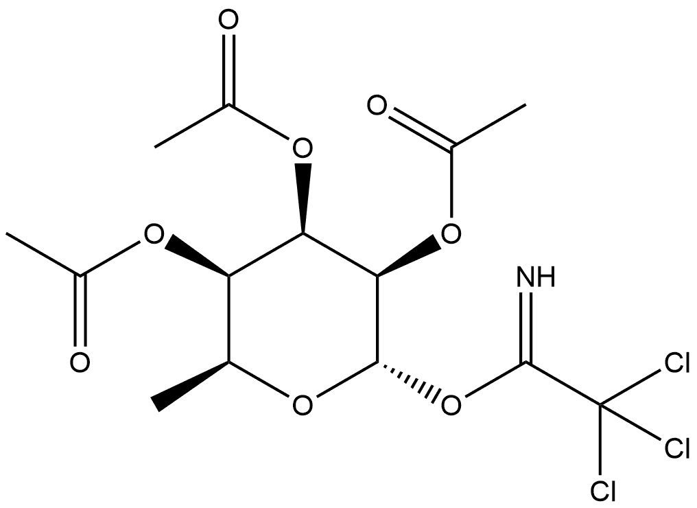 α-L-Talopyranose, 6-deoxy-, 2,3,4-triacetate 1-(2,2,2-trichloroethanimidate)