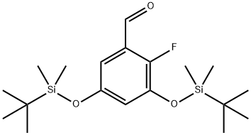 3,5-Bis((tert-butyldimethylsilyl)oxy)-2-fluorobenzaldehyde Structure
