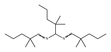 1,1-Pentanediamine, N,N'-bis(2,2-dimethylpentylidene)-2,2-dimethyl-,114000-59-8,结构式