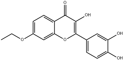 2-(3,4-Dihydroxyphenyl)-7-ethoxy-3-hydroxy-4H-chromen-4-one Structure
