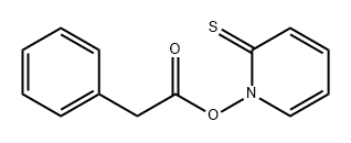 Benzeneacetic acid, 2-thioxo-1(2H)-pyridinyl ester,114050-27-0,结构式