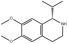 (S)-1-Isopropyl-6,7-dimethoxy-1,2,3,4-tetrahydroisoquinoline Structure