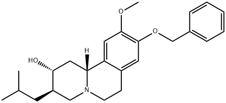 (2R,3R,11bR)-1,3,4,6,7,11b-Hexahydro-10-methoxy-3-(2-methylpropyl)-9-(phenylmethoxy)-2H-benzo[a]quinolizin-2-ol Struktur