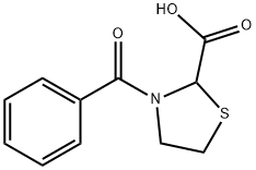 2-Thiazolidinecarboxylic acid, 3-benzoyl-,114199-22-3,结构式