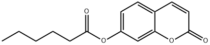 2-Oxo-2H-chromen-7-yl hexanoate 化学構造式