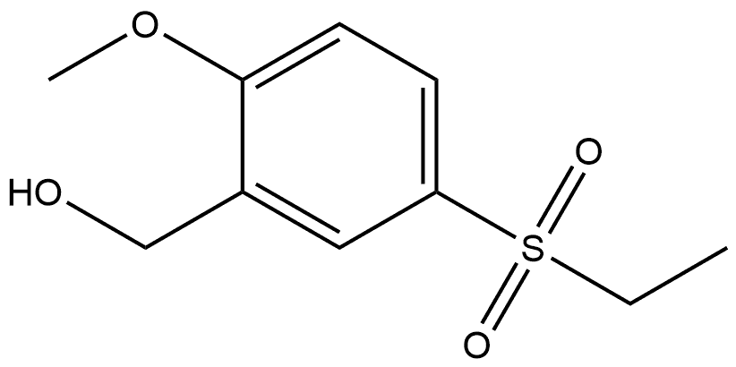 5-(Ethylsulfonyl)-2-methoxybenzenemethanol Structure