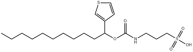 3-((((1-(Thiophen-3-yl)undecyl)oxy)carbonyl)amino)propane-1-sulfonic acid Structure