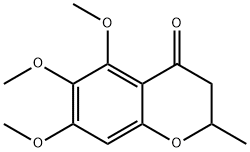 5,6,7-Trimethoxy-2-methylchroman-4-one 化学構造式