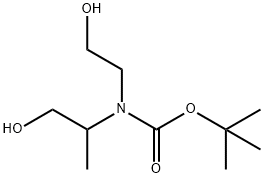 Carbamic acid, N-(2-hydroxyethyl)-N-(2-hydroxy-1-methylethyl)-, 1,1-dimethylethyl ester 结构式