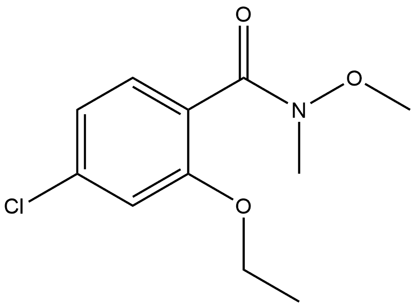 4-Chloro-2-ethoxy-N-methoxy-N-methylbenzamide Structure