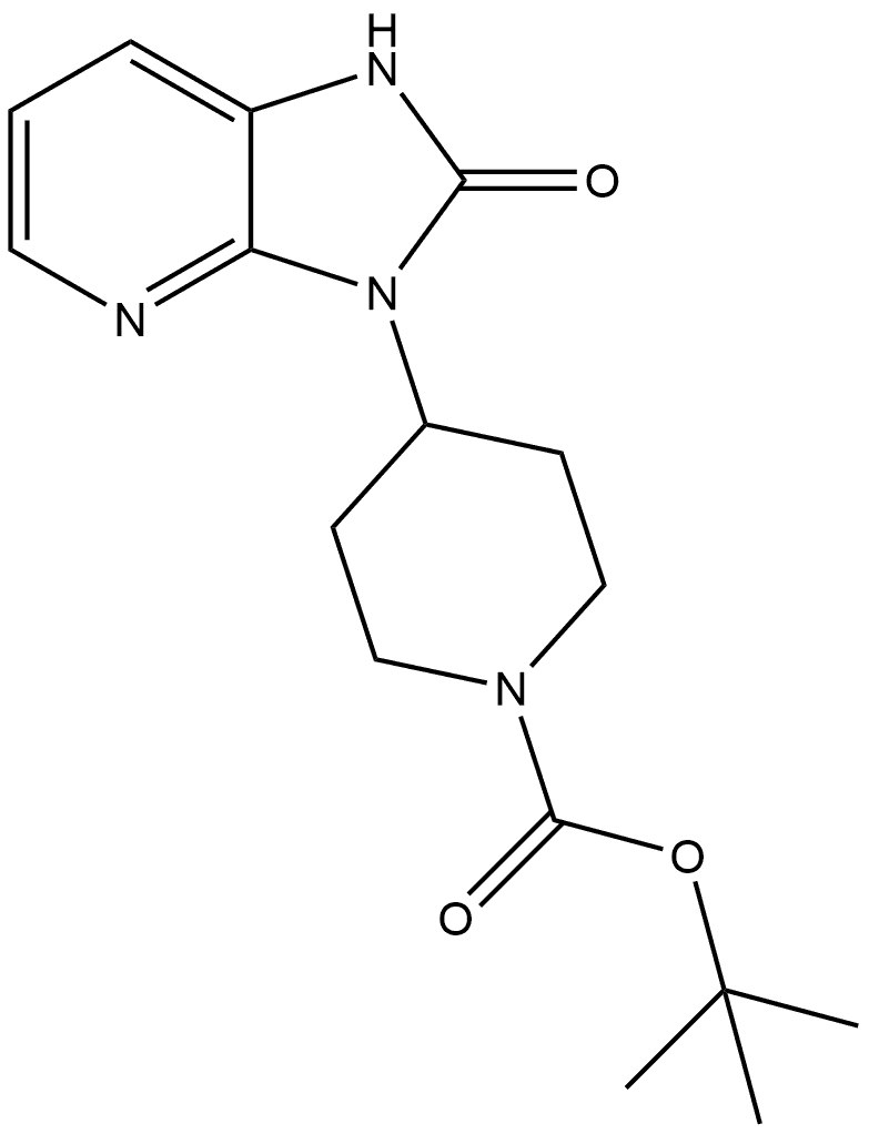 1,1-Dimethylethyl 4-(1,2-dihydro-2-oxo-3H-imidazo[4,5-b]pyridin-3-yl)-1-piperidinecarboxylate,1146515-11-8,结构式