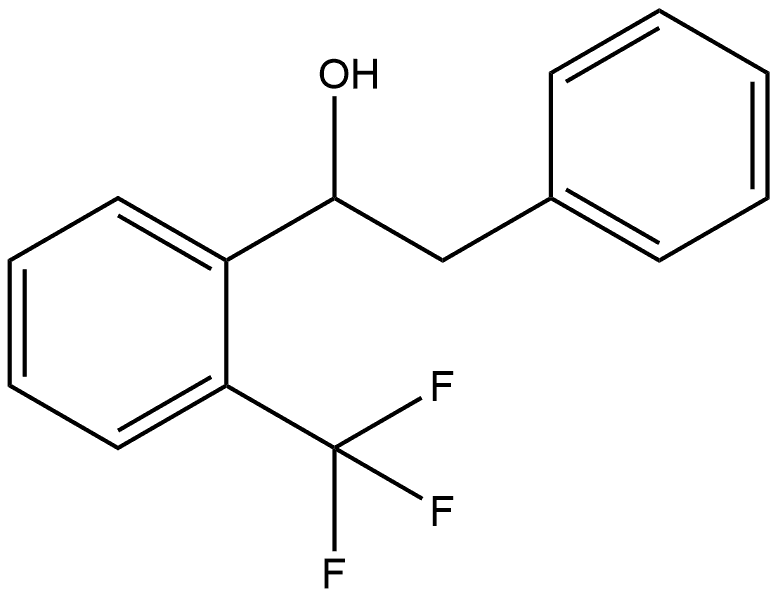 α-[2-(Trifluoromethyl)phenyl]benzeneethanol Structure