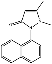1,5-Dimethyl-2-(naphthalen-1-yl)-1H-pyrazol-3(2H)-one Structure