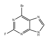 9H-Purine, 6-bromo-2-fluoro- Structure