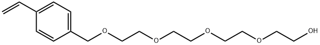 3,6,9,12-Tetraoxatridecan-1-ol, 13-(4-ethenylphenyl)- Structure