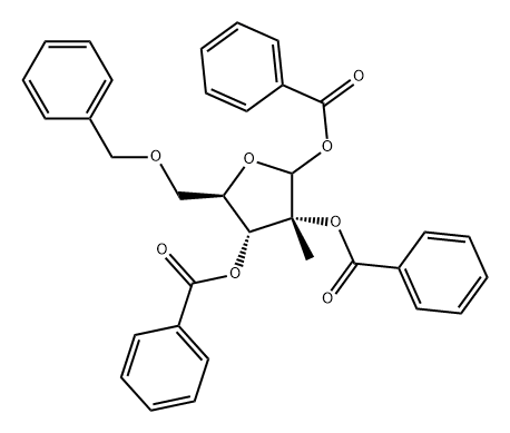 D-Ribofuranose, 2-C-methyl-5-O-(phenylmethyl)-, 1,2,3-tribenzoate