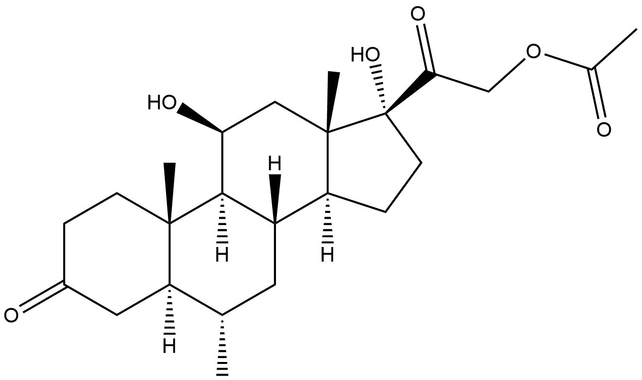 2-((6S,8S,9S,10S,11S,13S,14S,17R)-11,17-dihydroxy-6,10,13-trimethyl-3-oxohexadecahydro-1H-cyclopenta[a]phenanthren-17-yl)-2-oxoethyl acetate|甲泼尼龙杂质26