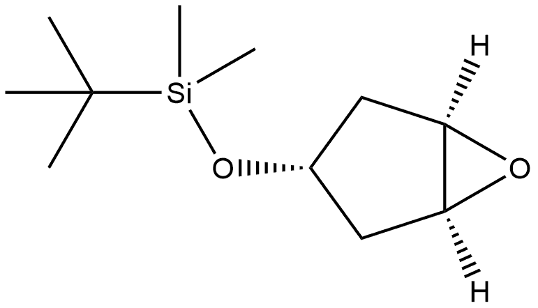 6-Oxabicyclo[3.1.0]hexane, 3-[[(1,1-dimethylethyl)dimethylsilyl]oxy]-, (1α,3α,5α)- Struktur