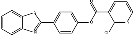 4-(1,3-benzothiazol-2-yl)phenyl
2-chloropyridine-3-carboxylate Structure