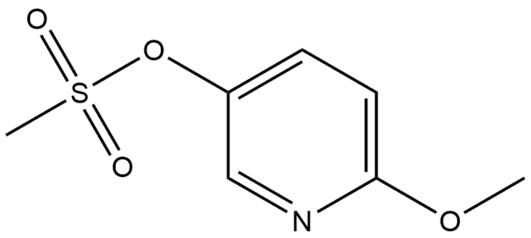 3-Pyridinol, 6-methoxy-, 3-methanesulfonate 结构式