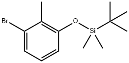 (3-溴-2-甲基苯氧基)(叔丁基)二甲基硅烷,1148021-79-7,结构式