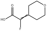 Acetic acid, 2-fluoro-2-(tetrahydro-4H-pyran-4-ylidene)- Structure