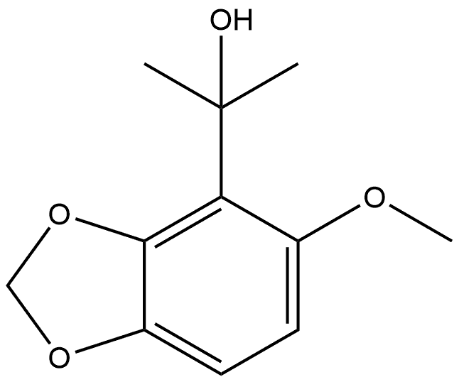 2-(5-methoxybenzo[d][1,3]dioxol-4-yl)propan-2-ol Structure