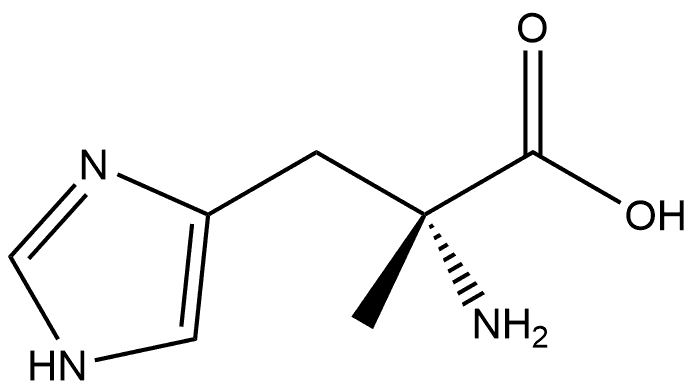 D-Histidine, α-methyl- Structure