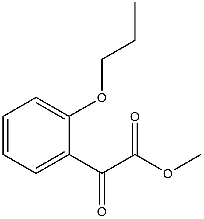 Methyl α-oxo-2-propoxybenzeneacetate Structure