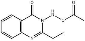 3-(Acetoxyamino)-2-ethylquinazolin-4(3H)-one Struktur