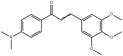 2-?Propen-?1-?one, 1-?[4-?(dimethylamino)?phenyl]?-?3-?(3,?4,?5-?trimethoxyphenyl)? 结构式