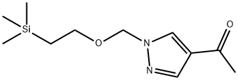 1-(1-{[2-(Trimethylsilyl)ethoxy]methyl}-1H-pyrazol-4-yl)ethanone Structure