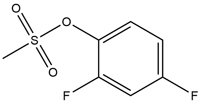 Phenol, 2,4-difluoro-, 1-methanesulfonate Structure