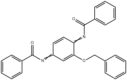 Benzamide, N,N'-[2-(phenylmethoxy)-2,5-cyclohexadiene-1,4-diylidene]bis-,114996-60-0,结构式