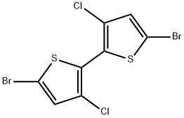 5,5'-dibromo-3,3'-dichloro-2,2'-bithiophene Structure