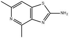 Thiazolo[4,5-c]pyridin-2-amine, 4,6-dimethyl- Structure