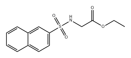 Glycine, N-(2-naphthalenylsulfonyl)-, ethyl ester Struktur