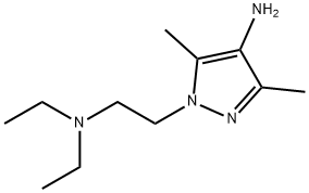 1-(2-(二乙氨基)乙基)-3,5-二甲基-1H-吡唑-4-胺, 1152950-58-7, 结构式