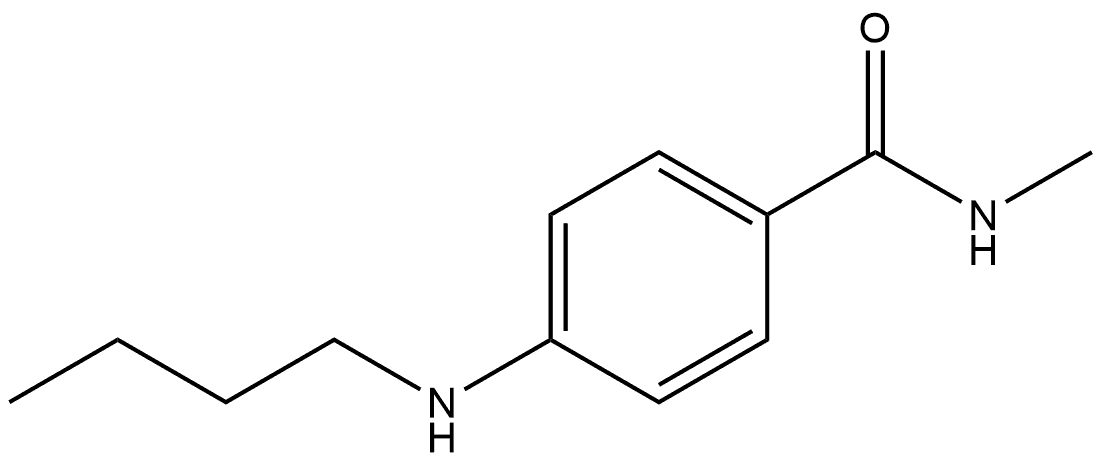 4-(Butylamino)-N-methylbenzamide 结构式