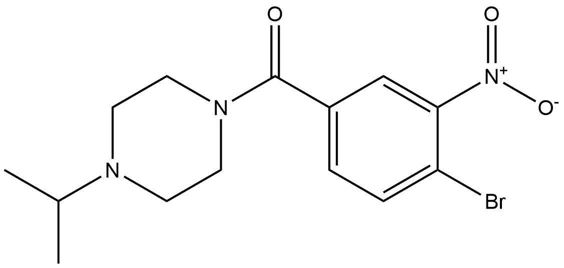 (4-bromo-3-nitrophenyl)(4-isopropylpiperazin-1-yl)methanone Struktur