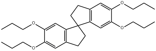 5,5'',6,6''-Tetrapropoxy-2,2'',3,3''-tetrahydro-1,1''-spirobi[indene] Struktur