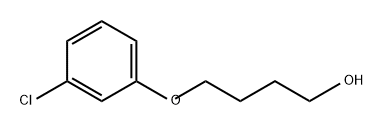 1-Butanol, 4-(3-chlorophenoxy)- 结构式