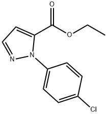 1-(4-氯苯基)吡唑-5-羧酸乙酯, 115342-27-3, 结构式