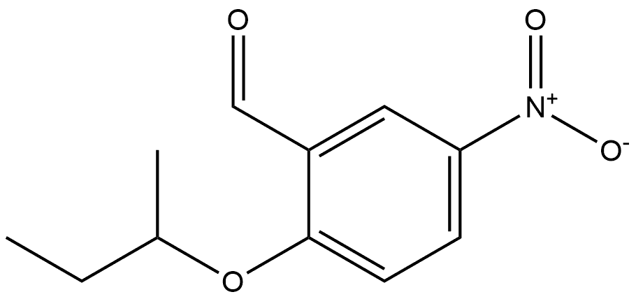 2-(sec-butoxy)-5-nitrobenzaldehyde Structure