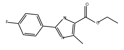 2-(4-氟苯基)-5-甲基-1H-咪唑-4-甲酸乙酯, 1153734-59-8, 结构式