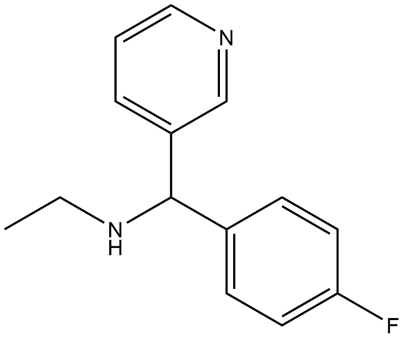 ethyl[(4-fluorophenyl)(pyridin-3-yl)methyl]amine Structure