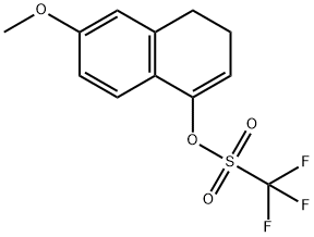 6-甲氧基-3,4-二氢萘-1-基三氟甲磺酸酯 结构式